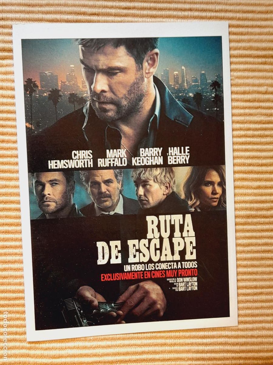 Cine: FICHA CINE. RUTA DE ESCAPE (2026) Chris Hemsworth, Mark Ruffalo, Halle Berry, Barry Keoghan