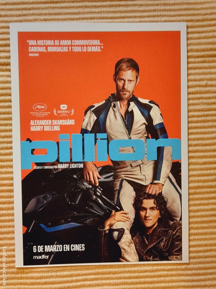 Cine: FICHA CINE. PILLION (2025) Alexander Skarsg&aring;rd