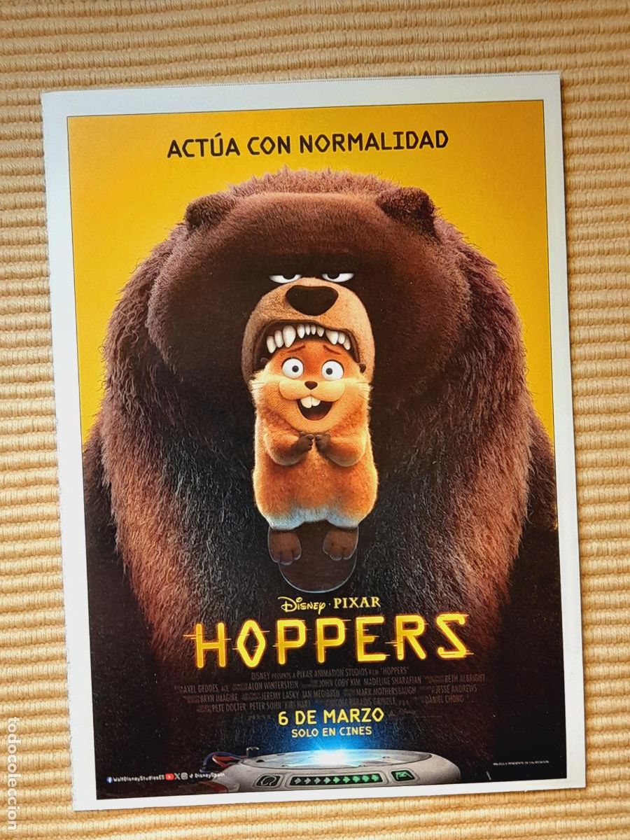 Cine: FICHA CINE ANIMACION. HOPPERS: ACTUA CON NORMALIDAD (DISNEY PIXAR 2026 Daniel Chong)