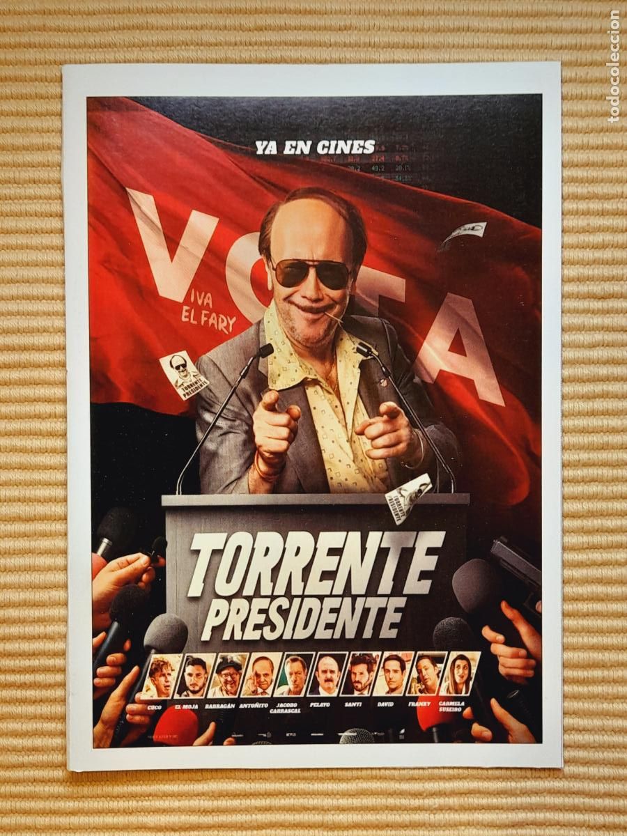Cine: FICHA CINE. TORRENTE PRESIDENTE (ESPA&Ntilde;A 2026) Santiago Segura