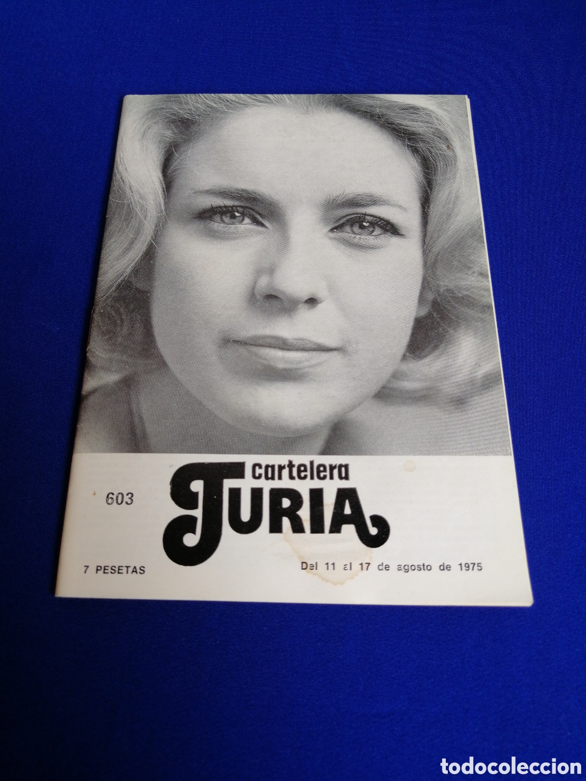 Cine: CARTELERA TURIA N&Uacute;MERO 603 A&Ntilde;O 1975 - EL NUEVO CINE SUIZO