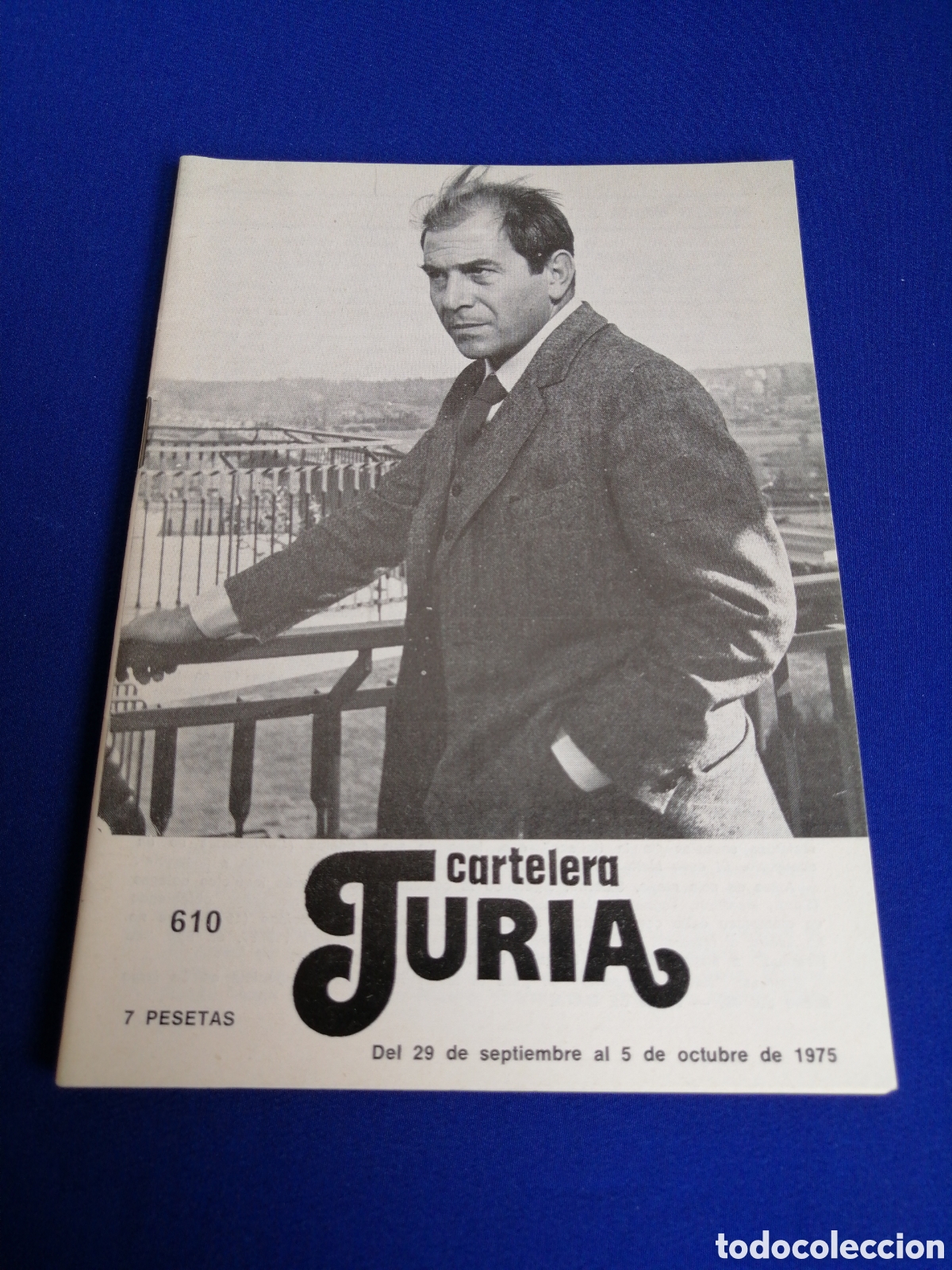 Cine: CARTELERA TURIA N&Uacute;MERO 610 A&Ntilde;O 1975 -PORTADA ENRICO MARIA SALERMO-CONTRAPORTADA EDWARD G. ROBINSON