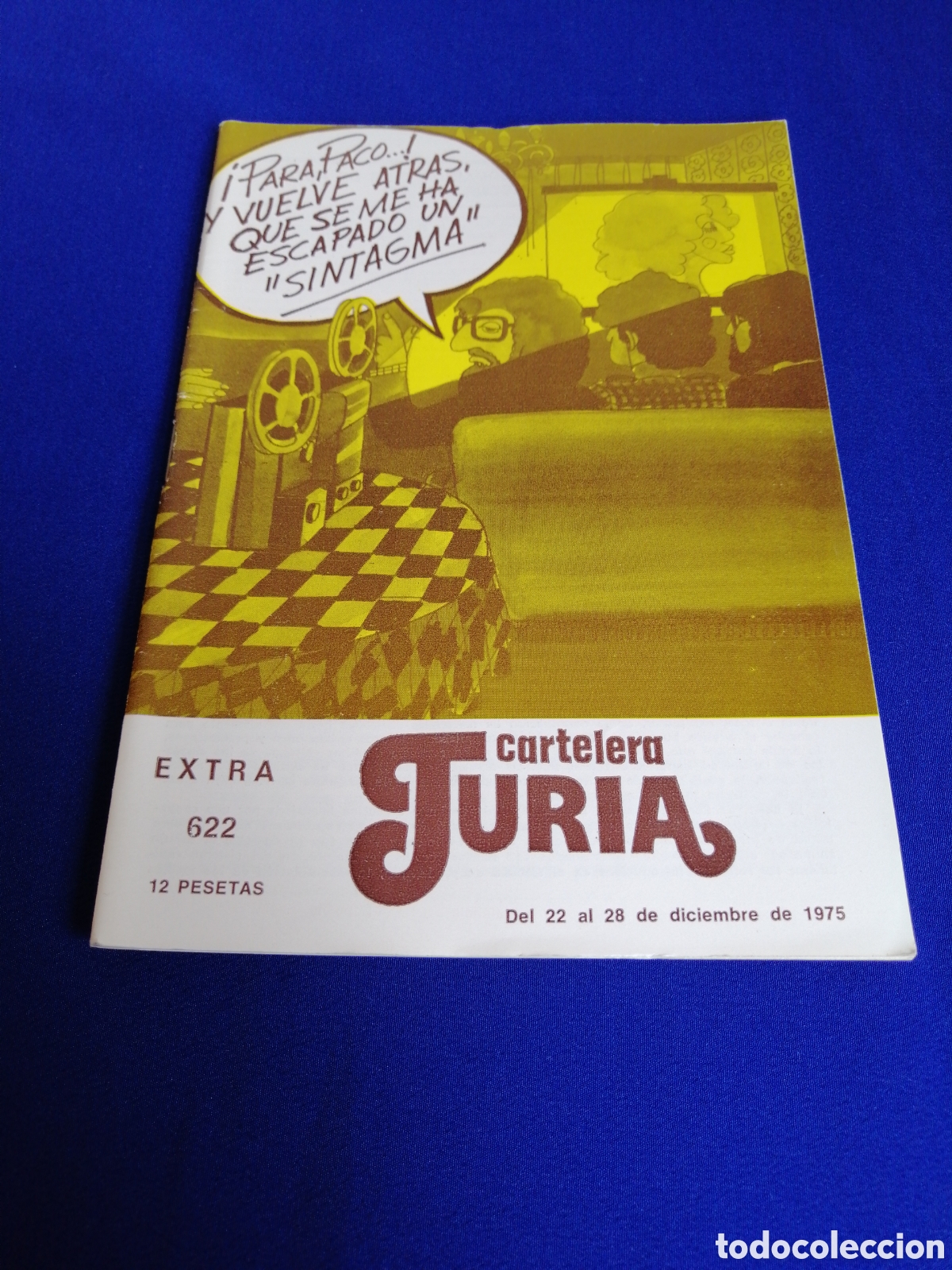 Cine: CARTELERA TURIA N&Uacute;MERO 621 A&Ntilde;O 1975 -PORTADA SEMANA INTERNACIONAL BENALMADENA - RATAS Y RATEROS