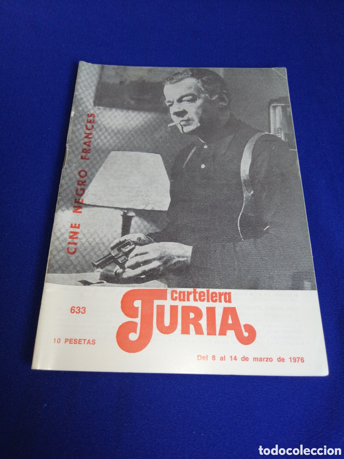 Cine: CARTELERA TURIA N&Uacute;MERO 633 A&Ntilde;O 1976 - PORTADA CINE NEGRO FRANC&Eacute;S