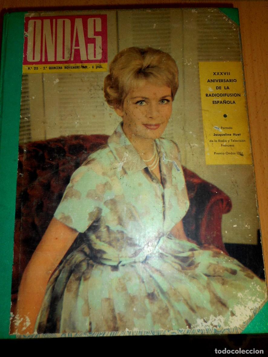 Cine: REVISTA ONDAS ENCUADERNADO (1961) -N&Uacute;MEROS 201 A 217-