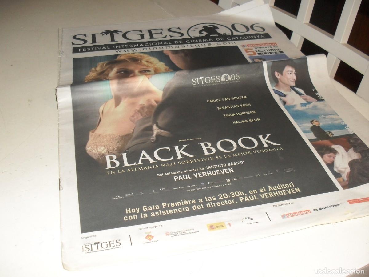 Cine: DIARIO DEL FESTIVAL INTERNACIONAL DE SITGES N&ordm; 5,CON BLACK BOOK EN PORTADA,10 DE OCTUBRE 2006.
