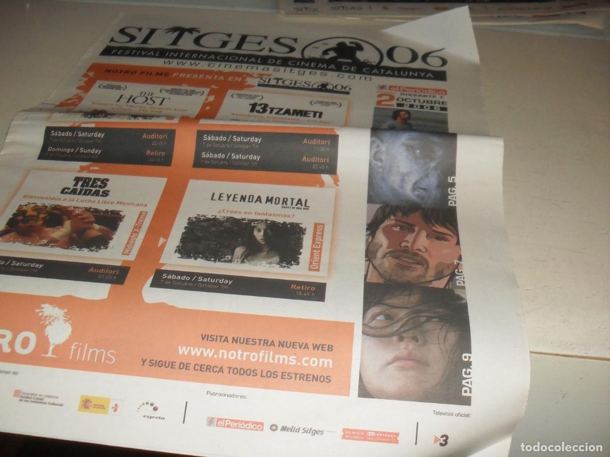 Cine: DIARIO DEL FESTIVAL INTERNACIONAL DE SITGES N&ordm; 2,CON THE HOST EN PORTADA,7 DE OCTUBRE 2006.