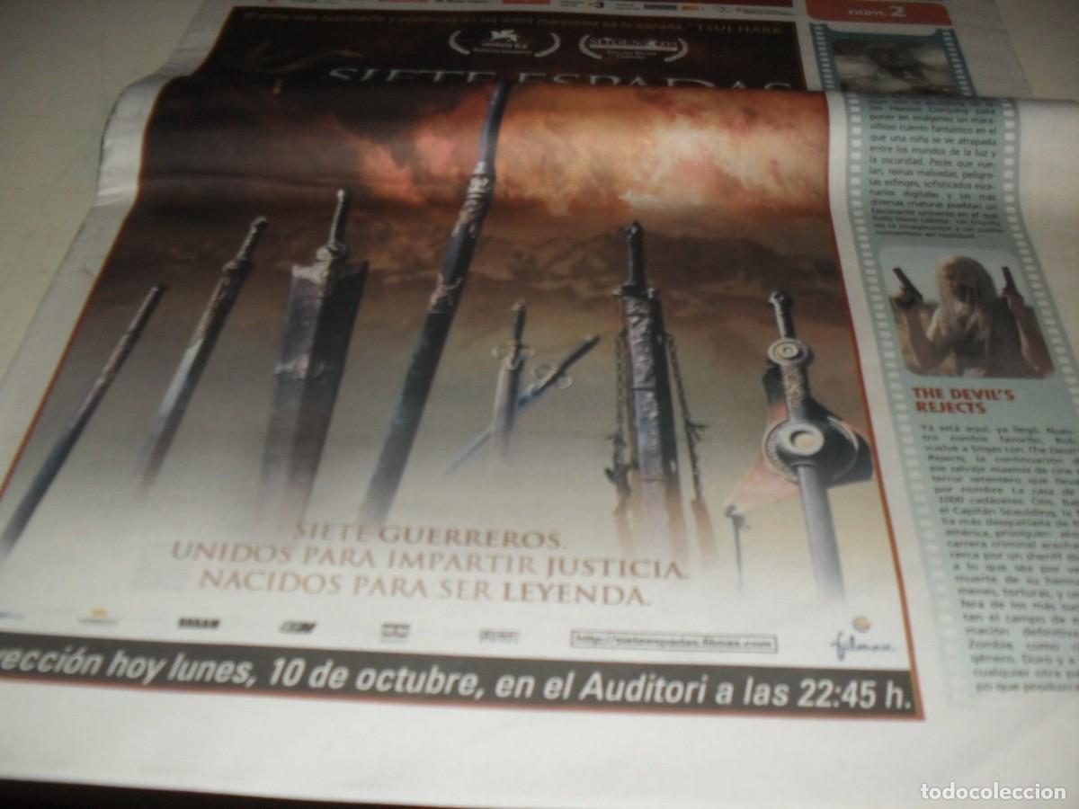Cine: DIARIO DEL FESTIVAL DE SITGES N&ordm; 2,CON SIETE ESPADAS EN PORTADA,10 DE OCTUBRE 2005
