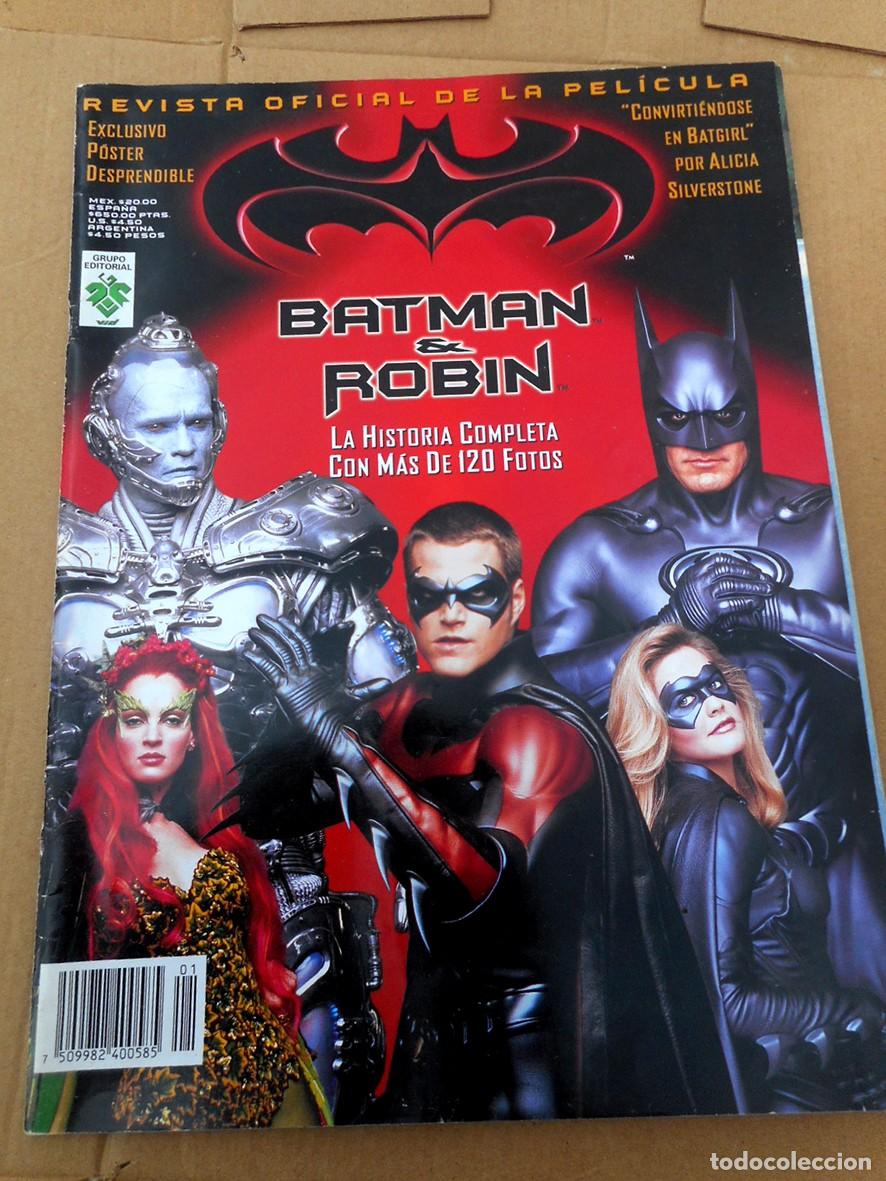 Cine: BATMAN Y ROBIN - REVISTA OFICIAL DE LA PEL&Iacute;CULA - (VID -1997) -INCLUYE POSTER-