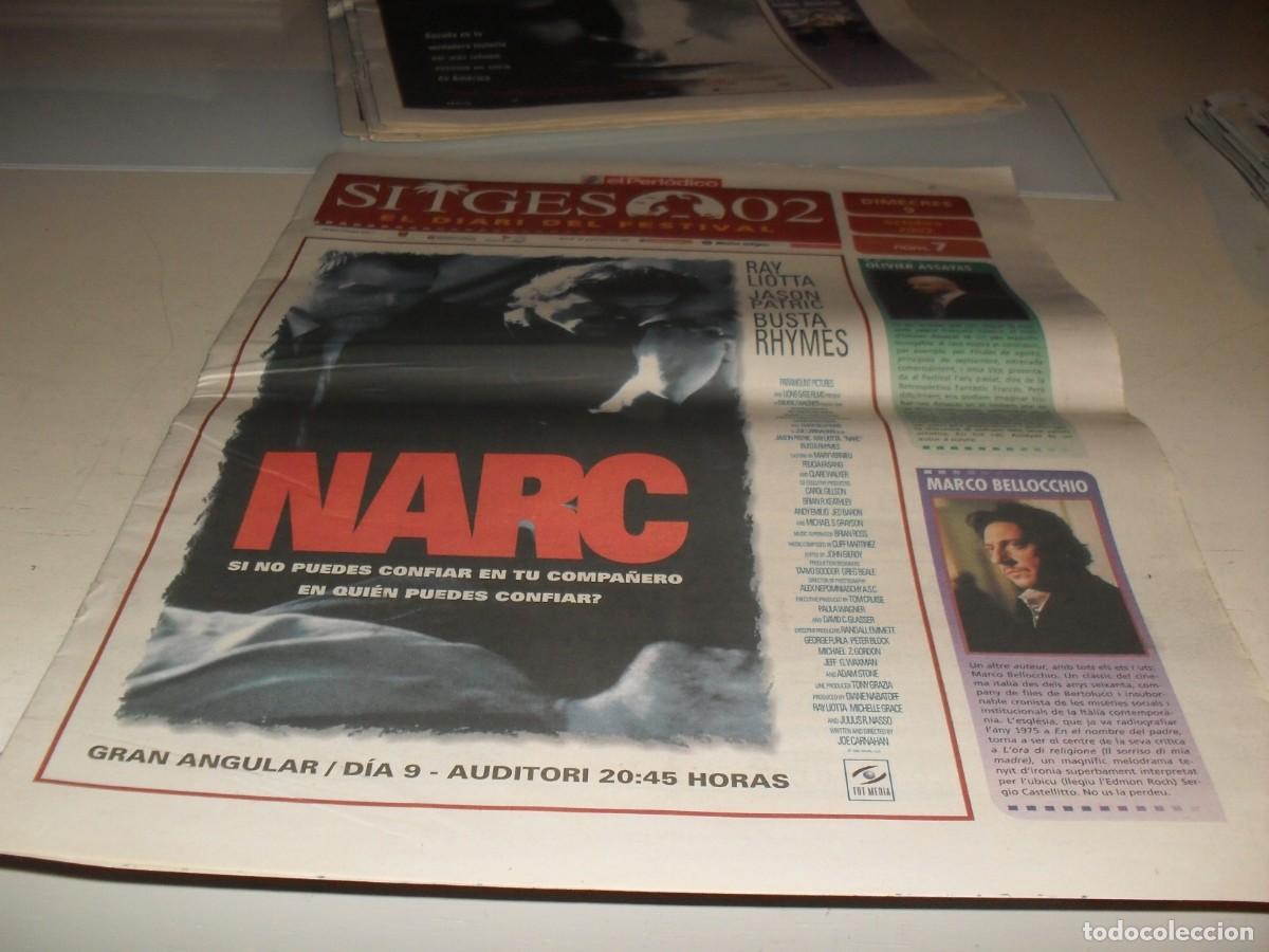 Cine: DIARIO FESTIVAL DE SITGES 2002,N&ordm; 7,CON NARC EN PORTADA.9/10/2002