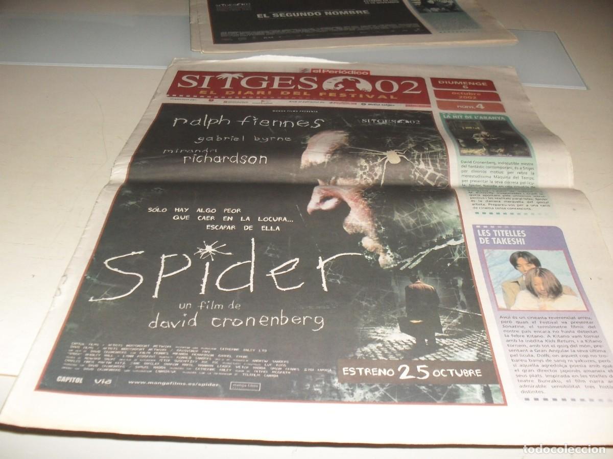 Cine: DIARIO FESTIVAL DE SITGES 2002,N&ordm; 4,CON SPIDER,DE D.CRONENBERG EN PORTADA.6/10/2002