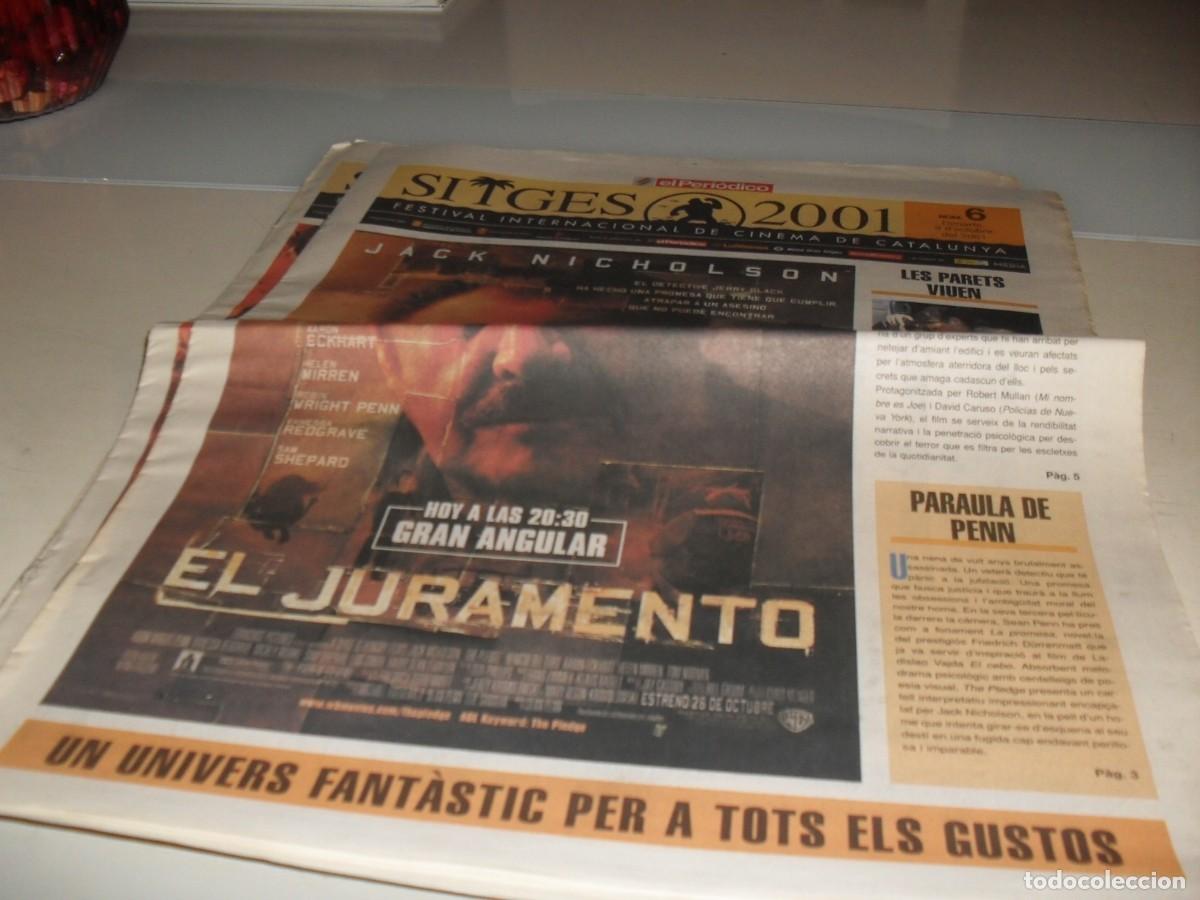 Cine: DIARIO FESTIVAL DE SITGES 2001,N&ordm; 6.CON EL JURAMENTO EN PORTADA.9/10/2001