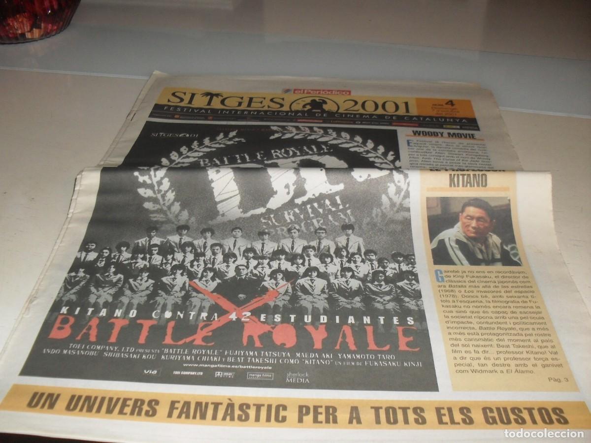 Cine: DIARIO FESTIVAL DE SITGES 2001,N&ordm; 4.CON BATTLE ROYALE EN PORTADA.7/10/2001