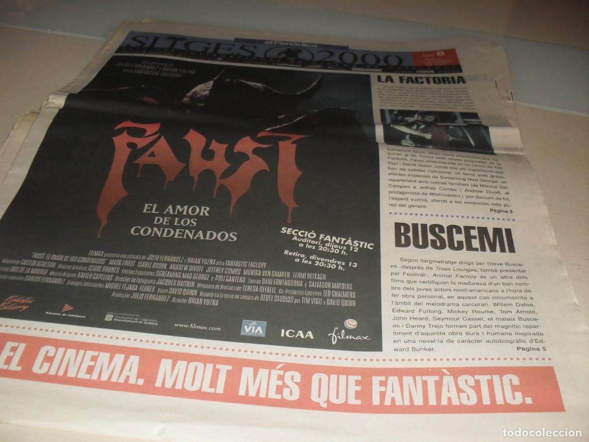 Cine: DIARIO FESTIVAL DE SITGES 2000,N&ordm; 8.CON FAUST EN PORTADA.12/10/2000