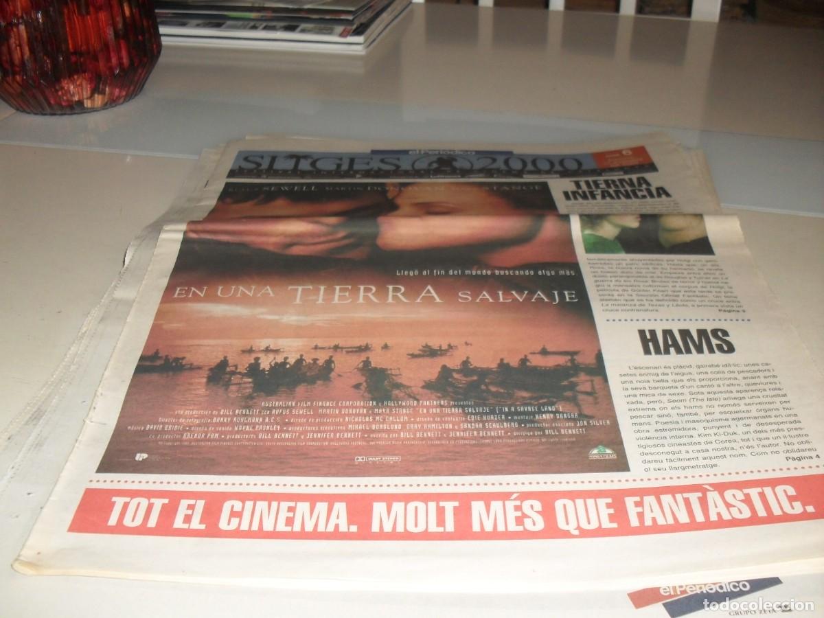 Cine: DIARIO FESTIVAL DE SITGES 2000,N&ordm; 6.CON EN UNA TIERRA SALVAJE EN PORTADA.10/10/2000