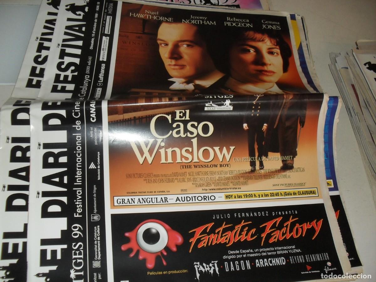 Cine: DIARIO FESTIVAL DE SITGES 1999 N&ordm; 10,CON EL CASO WINSLOW EN PORTADA.16/10/1999