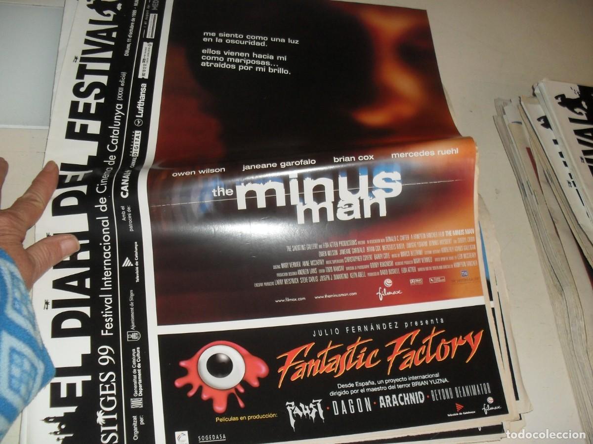 Cine: DIARIO FESTIVAL DE SITGES 1999 N&ordm; 5,THE MINUS MAN EN PORTADA.11/10/1999