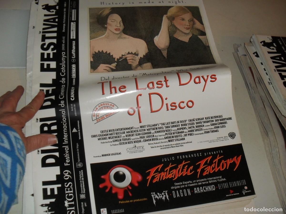 Cine: DIARIO FESTIVAL DE SITGES 1999 N&ordm; 4,THE LAST DAYS OF DISCO EN PORTADA.10/10/1999