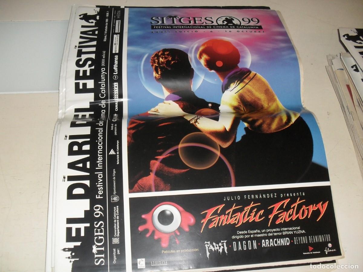 Cine: DIARIO FESTIVAL DE SITGES 1999 N&ordm; 1,CON EL CARTEL OFICIAL EN PORTADA.7/10/1999