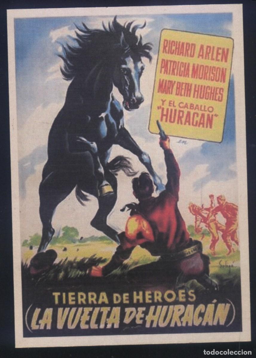 Cine: Q-02401- TIERRA DE H&Eacute;ROES (LA VUELTA DE HURAC&Aacute;N) (SOLIG&Oacute;) COPIA CON FORMATO FOLLETO MANO
