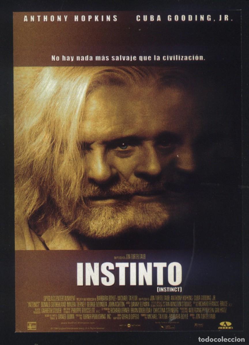 Cine: Q-11904- INSTINTO (INSTINCT) (FICHA T&Eacute;CNICA) (Anthony Hopkins - Cuba Gooding Jr.