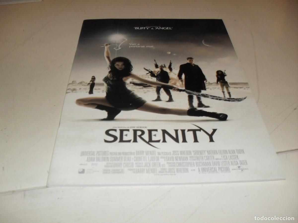 Cine: FOLLETO PROMOCIONA,32 PAGINAS,TODO SOBRE LA PELICULA SERENITY,SITGES 2004