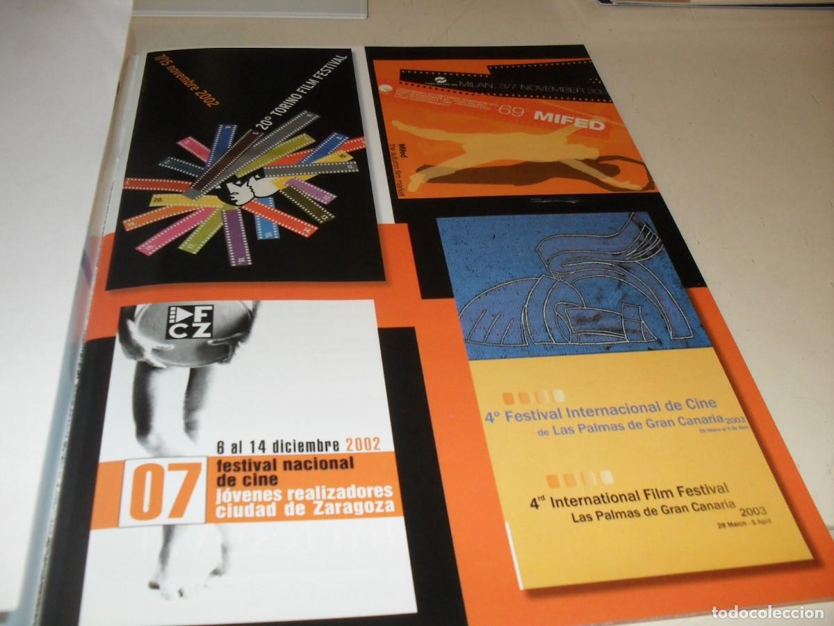 Cine: BELLA LAMINA PUBLICITARIA,EN PAPEL COUCHE CON CARTELES FESTIVAL CINE A&Ntilde;O 2002,