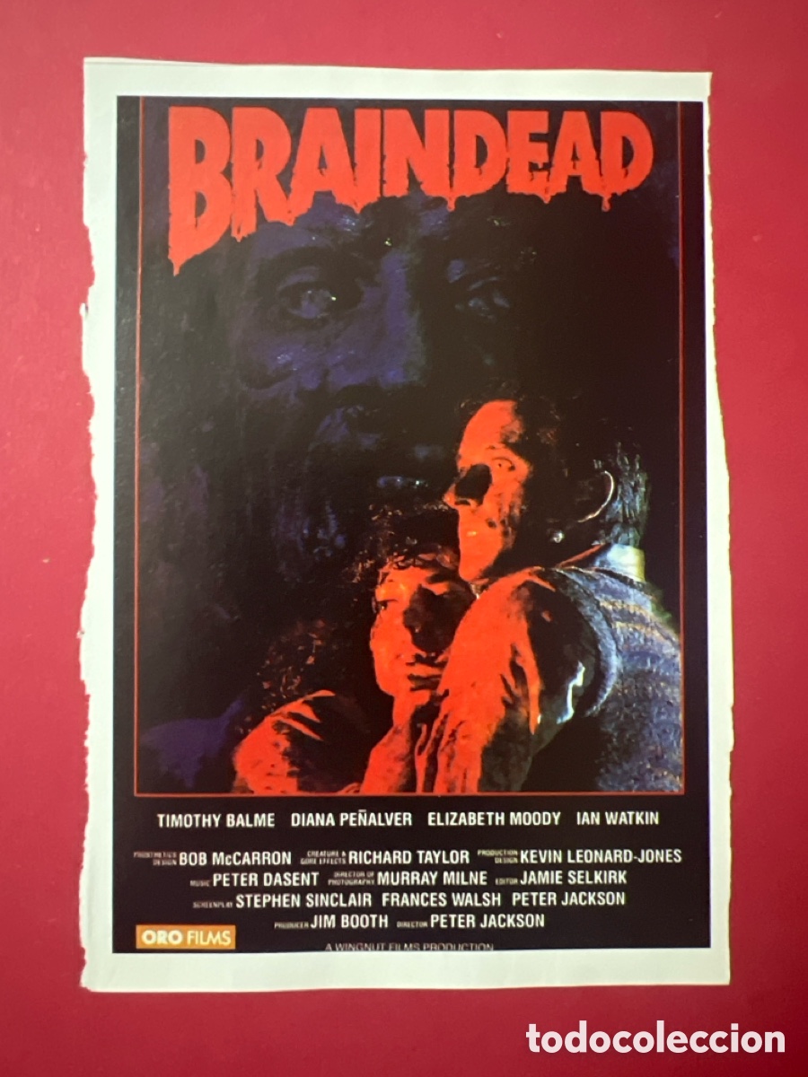 Cine: W197.CARTEL-MAN&Iacute;A ZOMBIES EN EL CINE . BRAINDEAD: TU MADRE SE HA COMIDO A MI PERRO