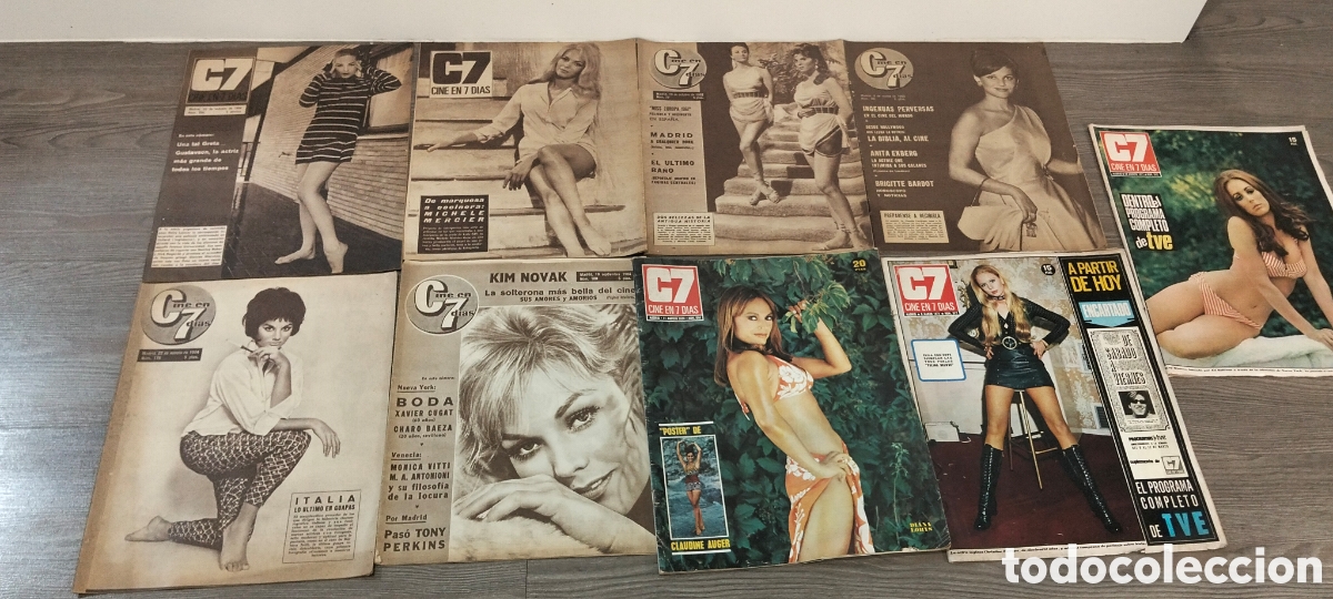 Cine: Lote 9 revistas Cine en 7 dias