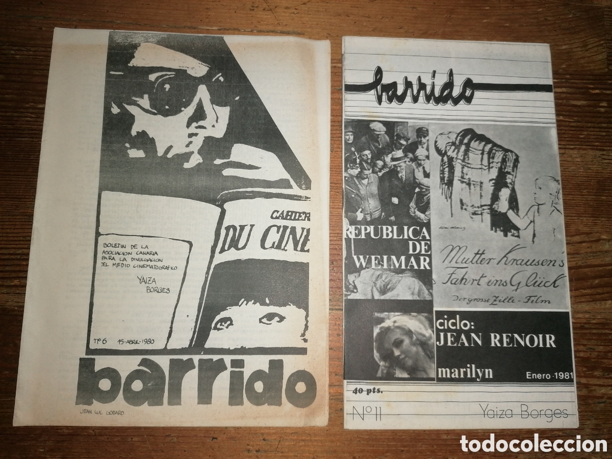 Cine: BARRIDO 6 y 11 - Bolet&iacute;n de la association de la divulgaci&oacute;n del medio cinematogr&aacute;fico Yaiza Borges