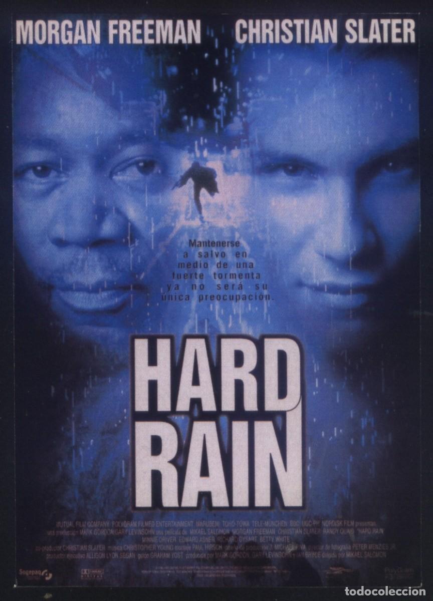 Cine: Q-11917- Hard Rain (FICHA T&Eacute;CNICA) Morgan Freeman - Christian Slater - Randy Quaid