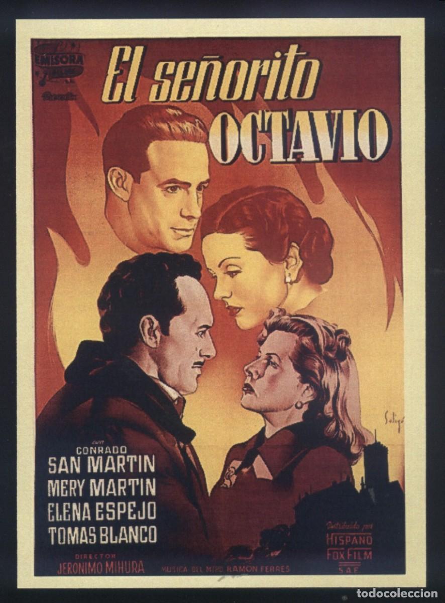 Cine: Q-02947- EL SE&Ntilde;ORITO OCTAVIO (SOLIG&Oacute;) (COPIA CON FORMATO FOLLETO MANO) TOMAS BLANCO