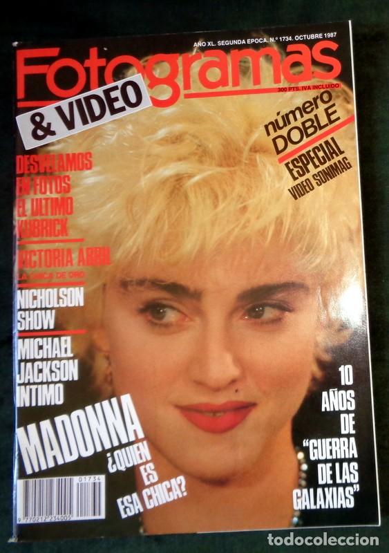 Cine: REVISTA CINE FOTOGRAMAS N&ordm;1734 Octubre 1987. PORTADA MADONNA. MICHAEL JACKSON. GUERRA GALAXIAS