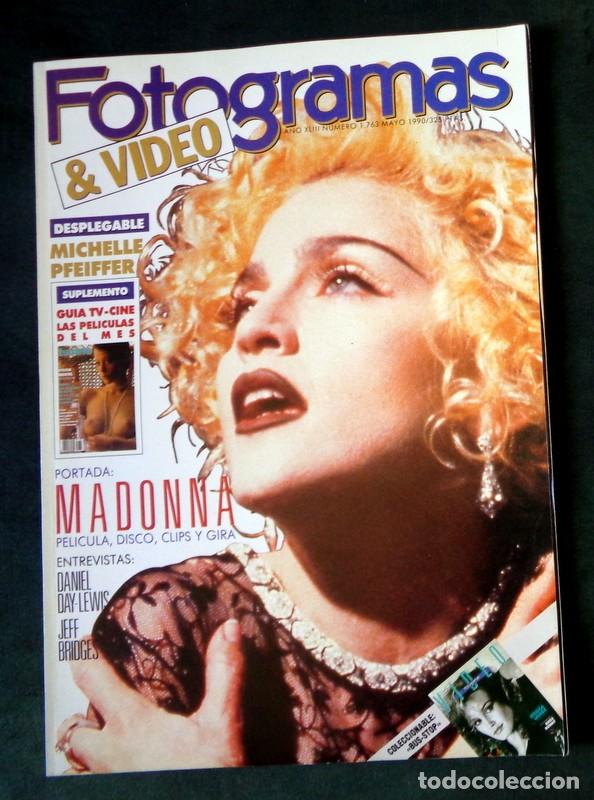 Cine: REVISTA CINE FOTOGRAMAS N&ordm;1763 Mayo 1990. PORTADA MADONNA. DESPLEGABLE ALBUM FOTOS MICHELLE PFEIFFER