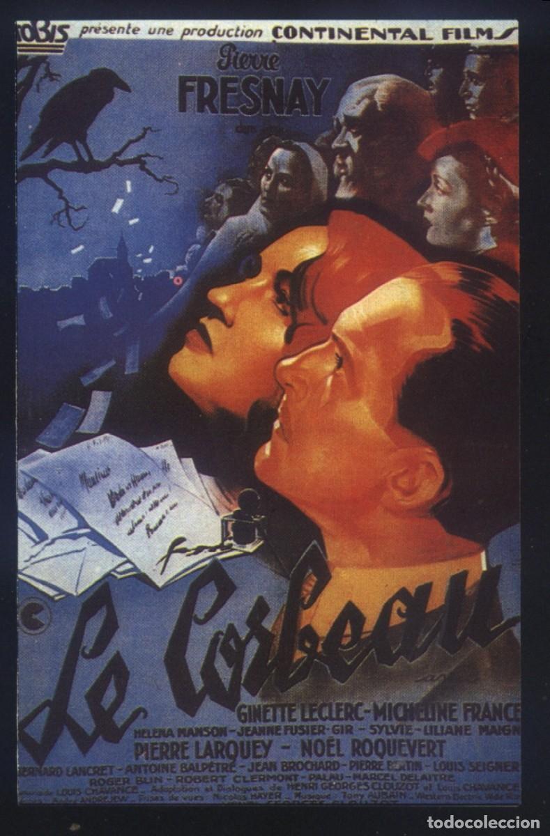 Cine: Q-11925- Le Corbeau (The Raven) (EL CUERVO) (FICHA T&Eacute;CNICA) Pierre Fresnay - Ginette LeClerc