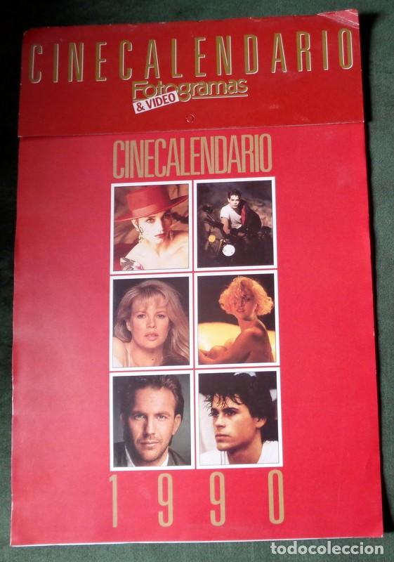 Cine: CINE CALENDARIO POSTER REVISTA FOTOGRAMAS A&Ntilde;O 1990 - MADONNA - ROB LOWE - KIM BASSINGER - JORGE SANZ