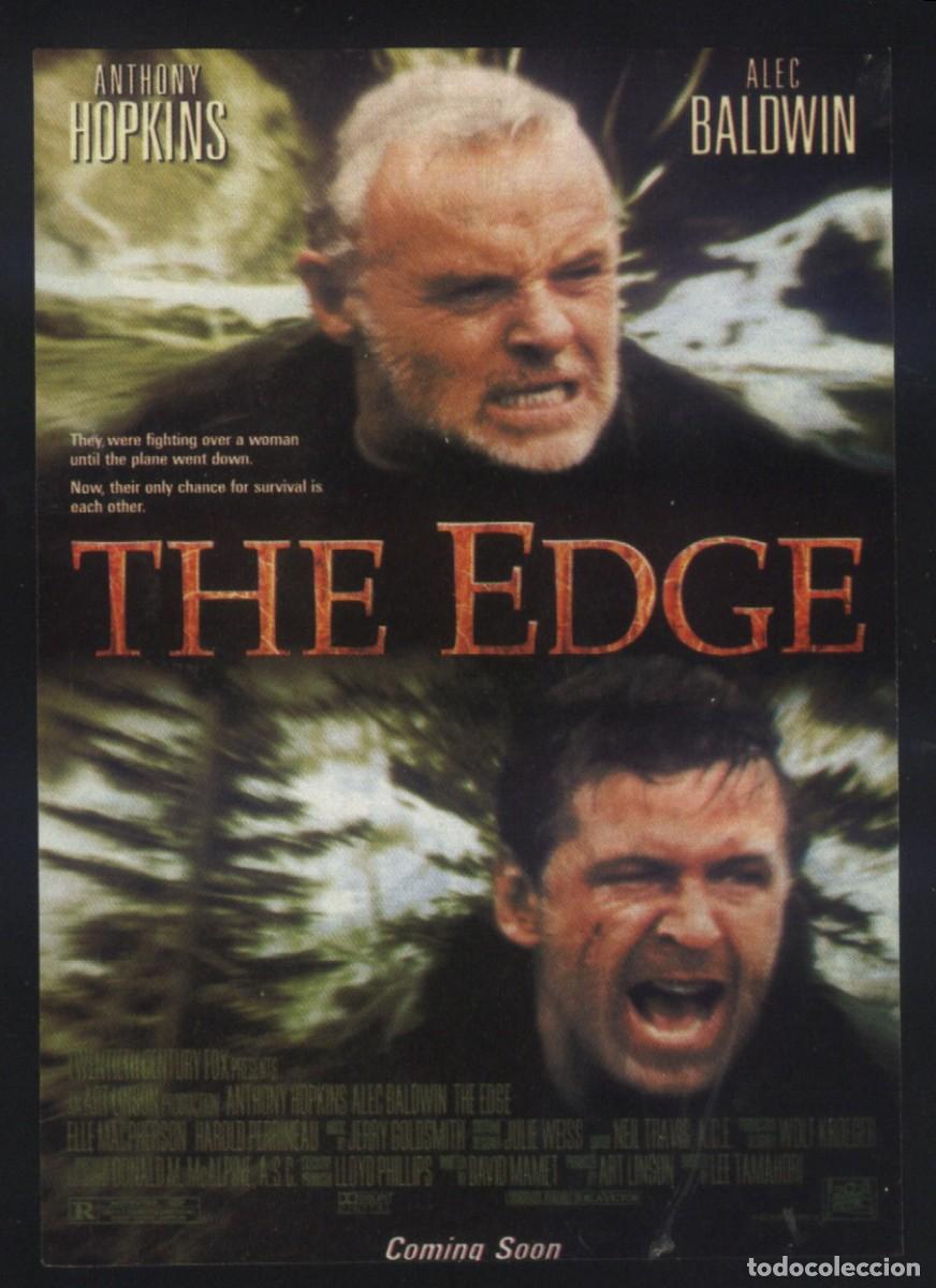 Cine: Q-11934- THE EDGE (EL DESAFIO) (FICHA T&Eacute;CNICA) Anthony Hopkins - Alec Baldwin