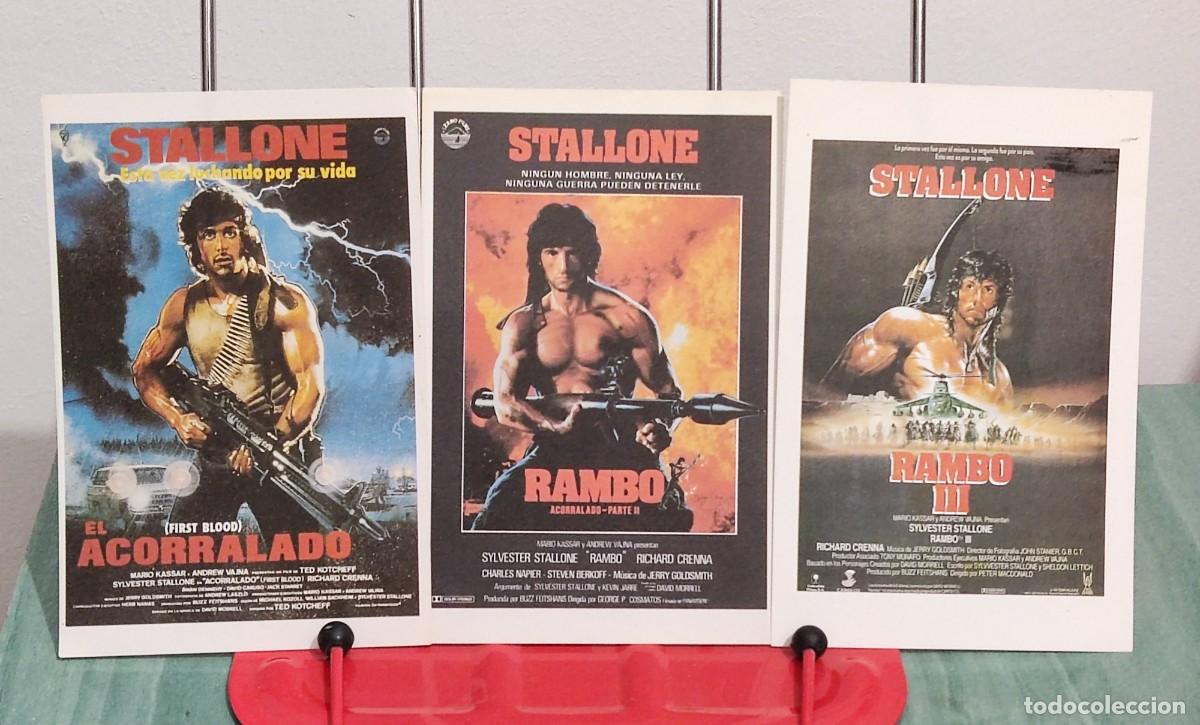 Cine: Rambo 1, 2 y 3 . Reproduccion cartel