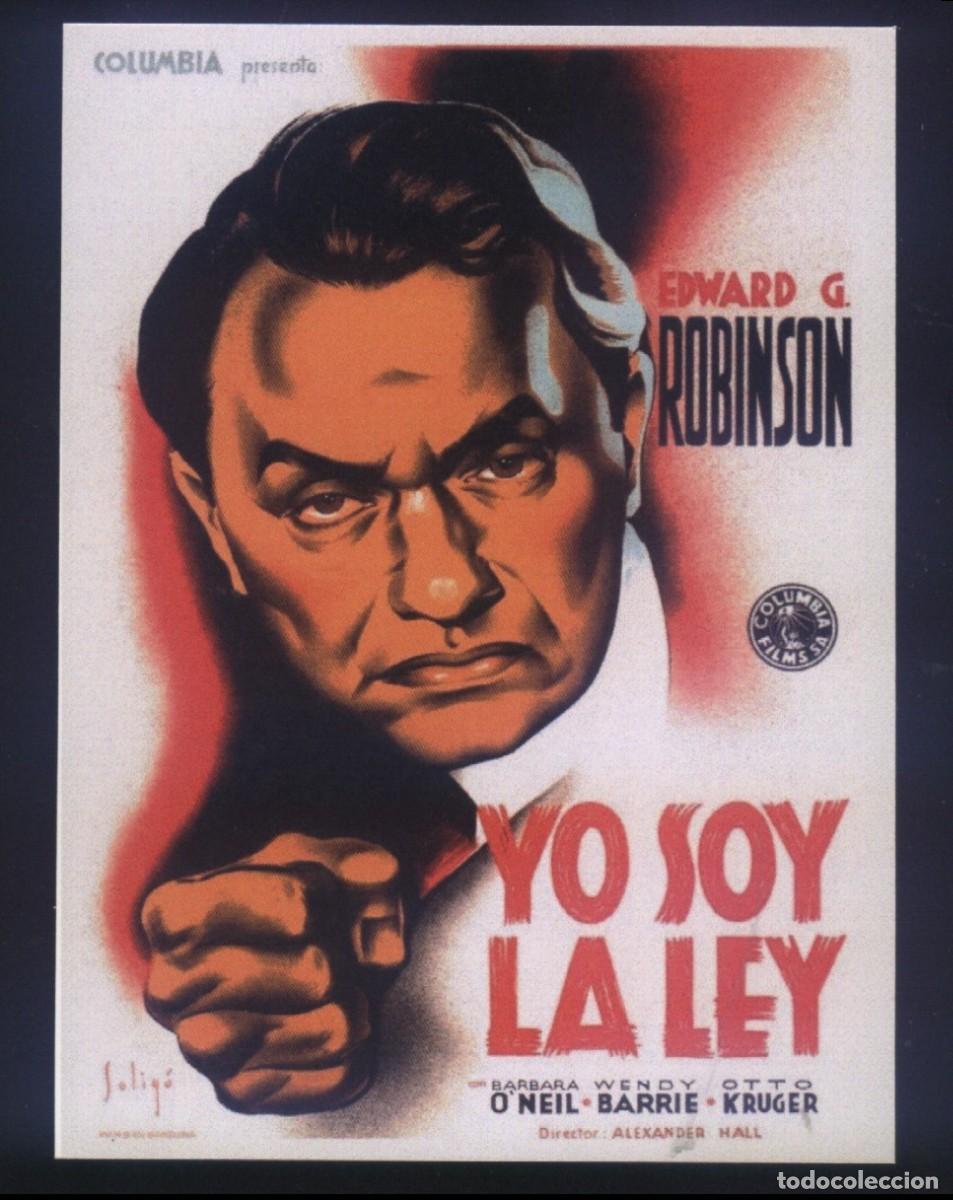 Cine: Q-11937- YO SOY LA LEY (I Am the Law) (SOLIG&Oacute;) Edward G. Robinson - Barbara O'Neil