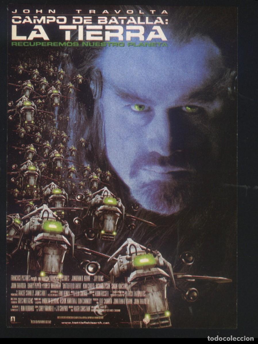 Cine: Q-11938- CAMPO DE BATALLA, LA TIERRA (Battlefield Earth) (FICHA T&Eacute;CNICA) John Travolta