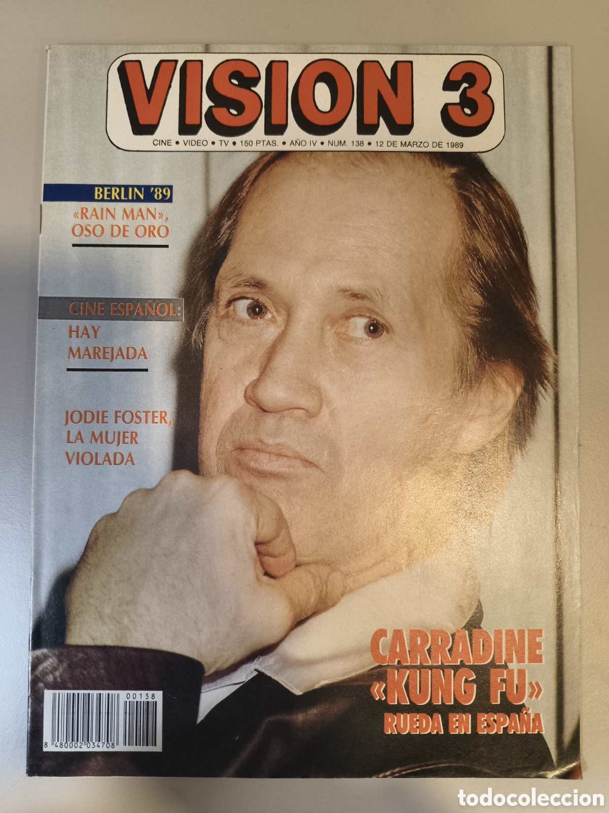Cine: Visi&oacute;n 3 N&deg; 138 marzo 1989 David Carradine