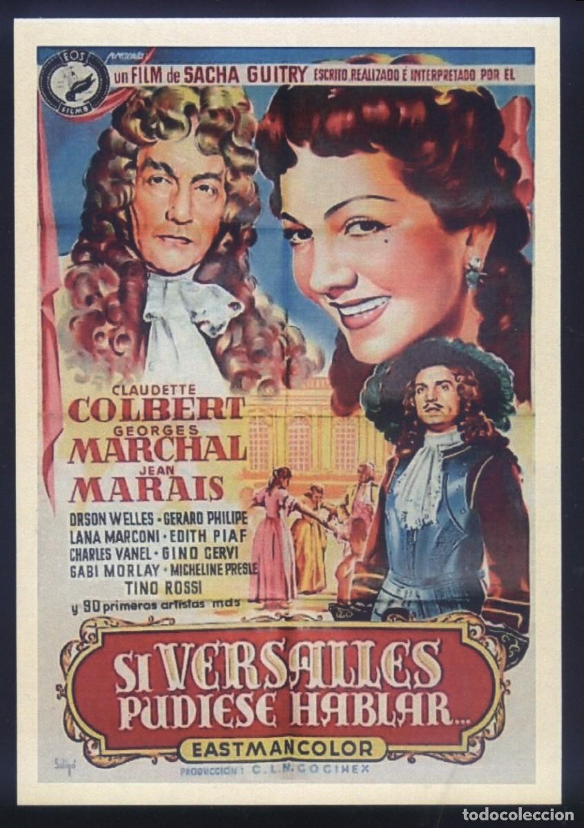 Cine: Q-03939- SI VERSALLES PUDIESE HABLAR (Si Versailles m'&eacute;tait cont&eacute;) (SOLIG&Oacute;) CLAUDETTE COLBERT