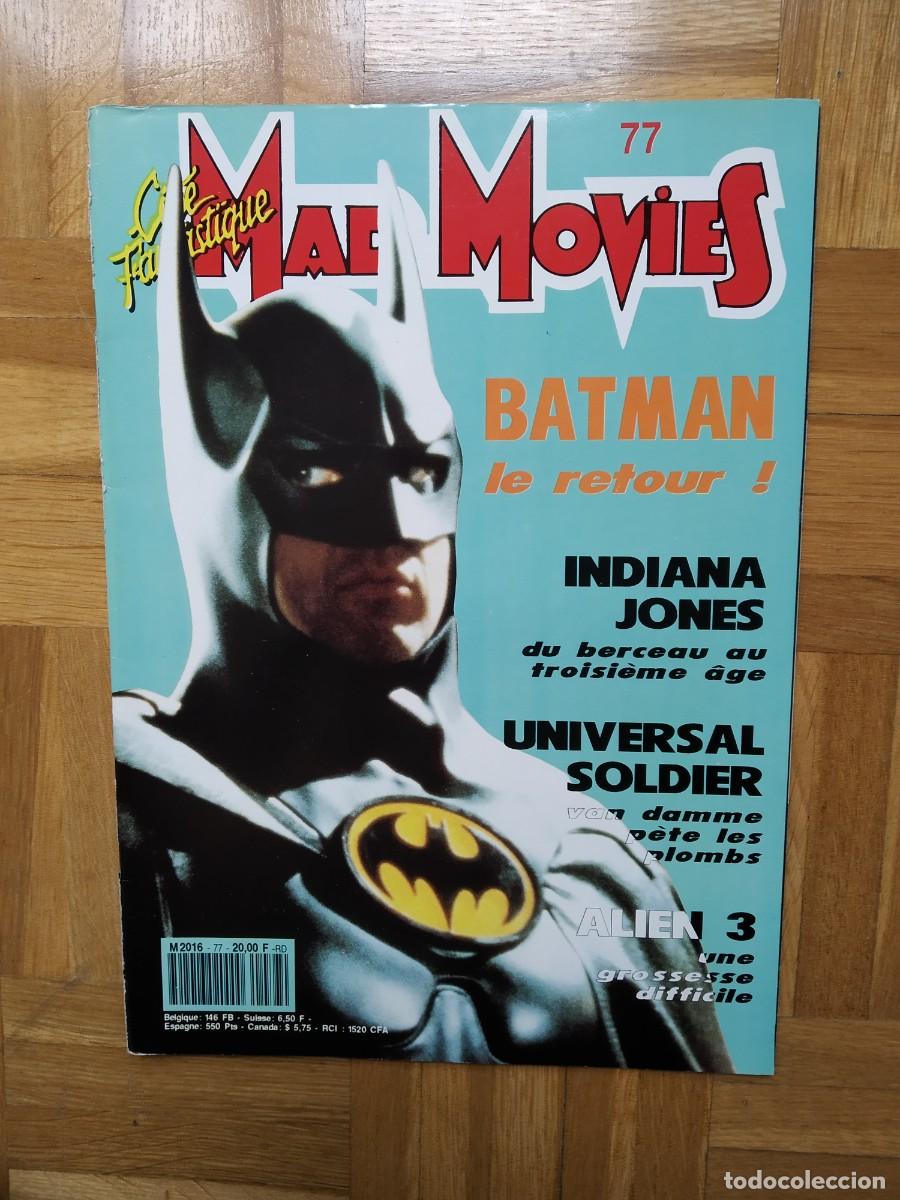 Cine: REVISTA MAD MOVIES 77 BATMAN ALIEN 3 VAN DAMME DOLPH LUNDGREN INDIANA JONES MUTRONICS TWIN PEAKS