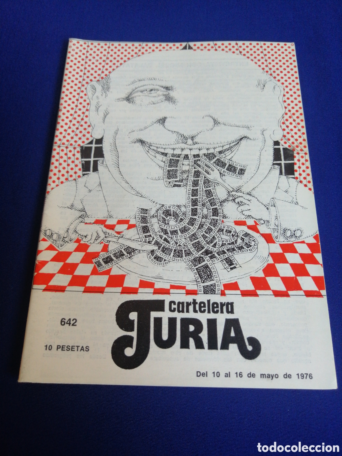 Cin&eacute;ma: CARTELERA TURIA N&Uacute;MERO 642 A&Ntilde;O 1976 -ENTREVISTA MIGUEL CALATAYUD CONTRAPORTADA CHARLTON HESTON