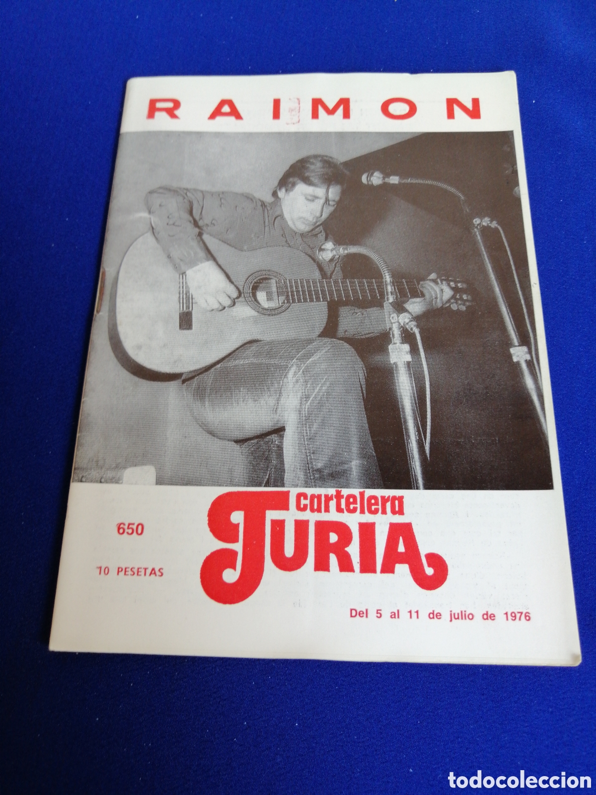 Cinema: CARTELERA TURIA N&Uacute;MERO 650 A&Ntilde;O 1976 PORTADA RAM&Oacute;N