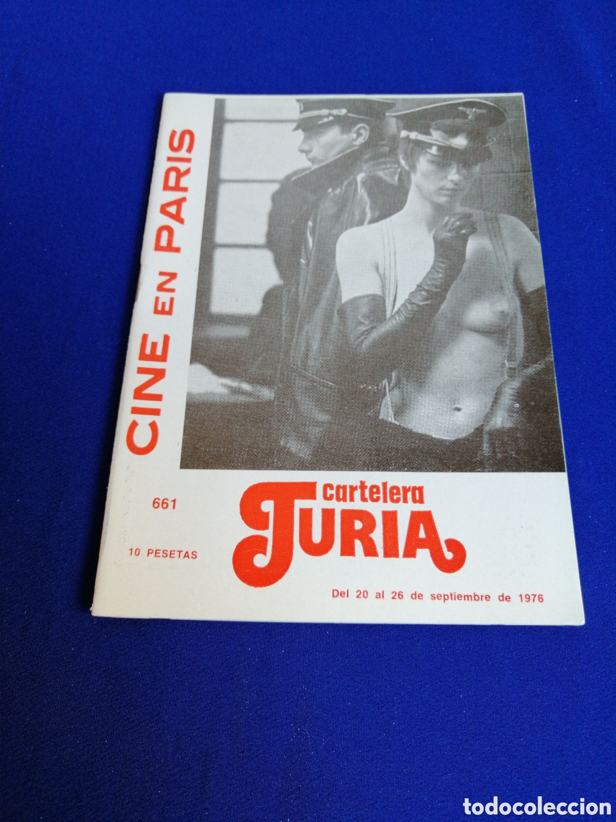 Cinema: CARTELERA TURIA N&Uacute;MERO 661 A&Ntilde;O 1976 PORTADA PORTERO DE NOCHE