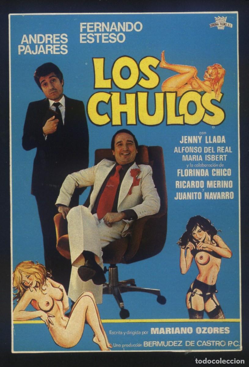 Cine: Q-11945- LOS CHULOS (FICHA T&Eacute;CNICA) Andr&eacute;s Pajares - Fernando Esteso - Jenny Llada
