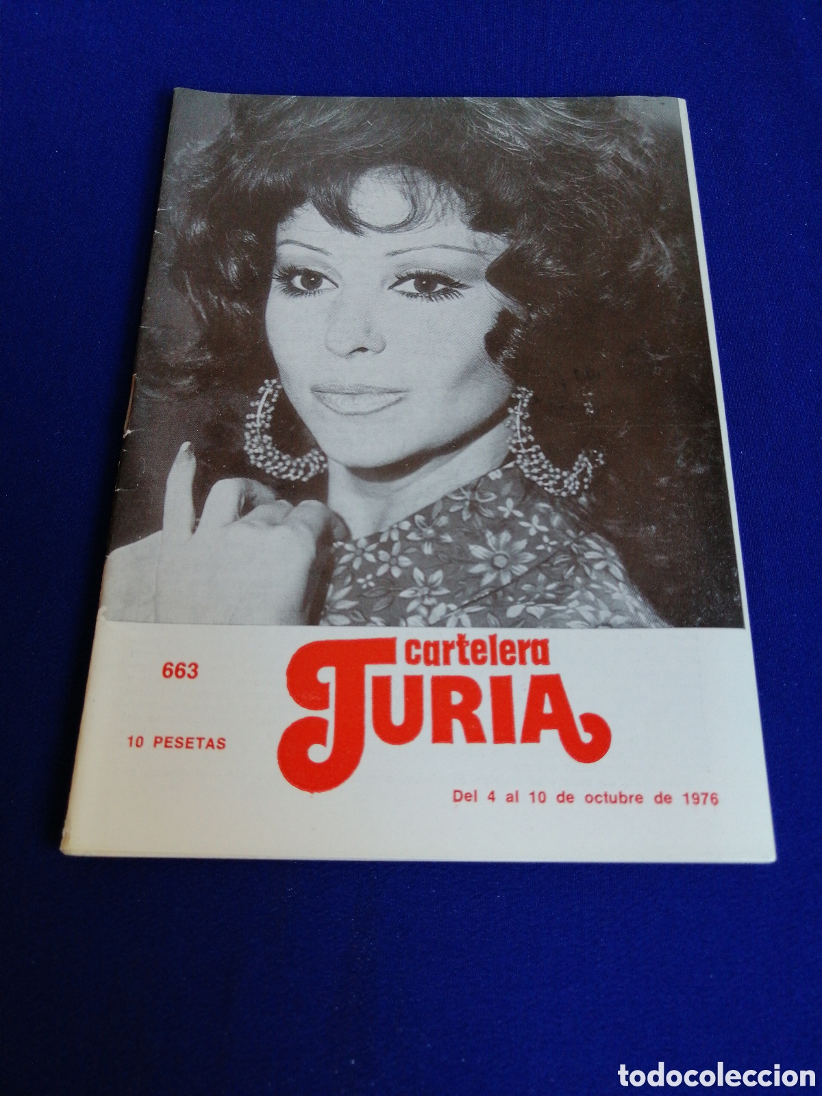 Cinema: CARTELERA TURIA N&Uacute;MERO 663 A&Ntilde;O 1976 PORTADA MARUJITA SUPERSTAR CONTRAPORTADA LOS PALOS