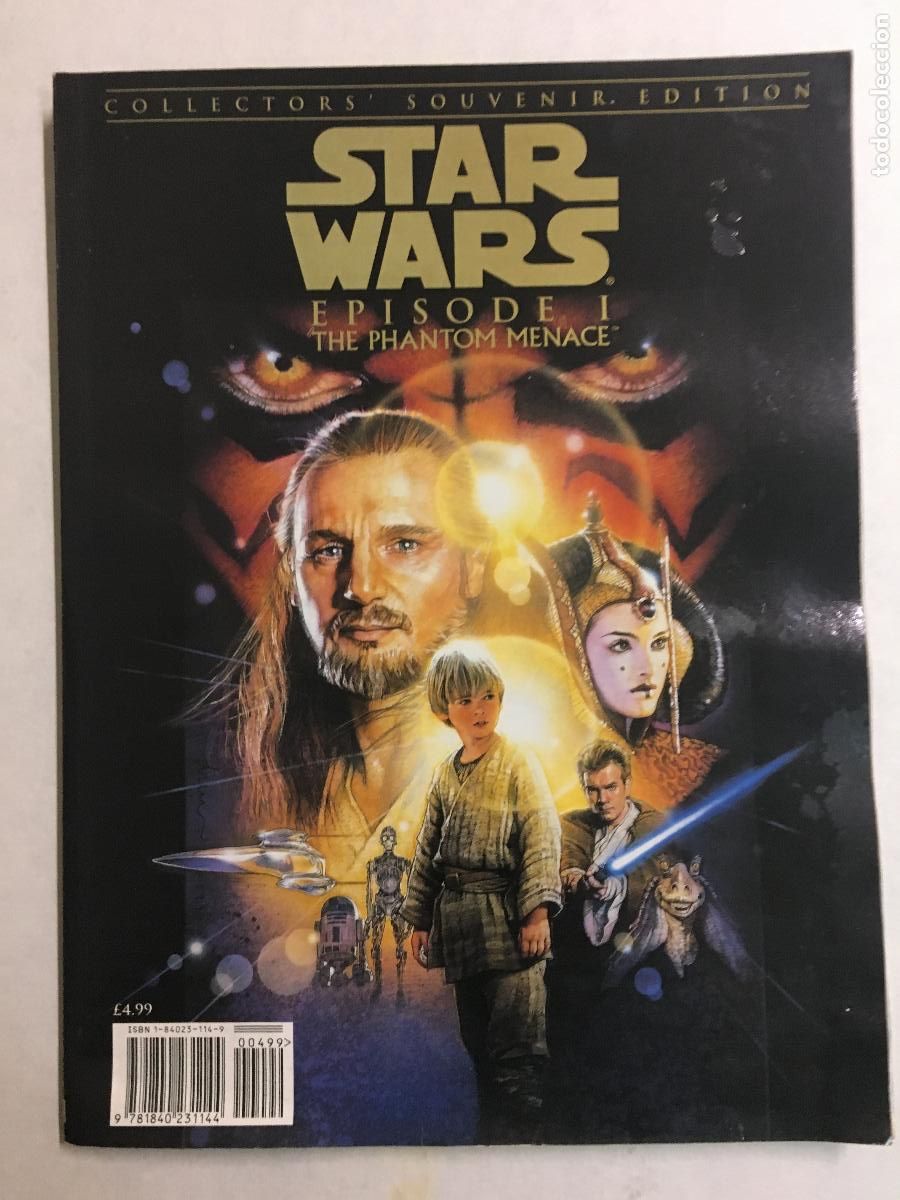 Cine: AFC93 STAR WARS LA AMENAZA FANTASMA EPISODIO 1 REVISTA GUIA ORIGINAL COLLECTORS SOUVENIR BOOK INGLES