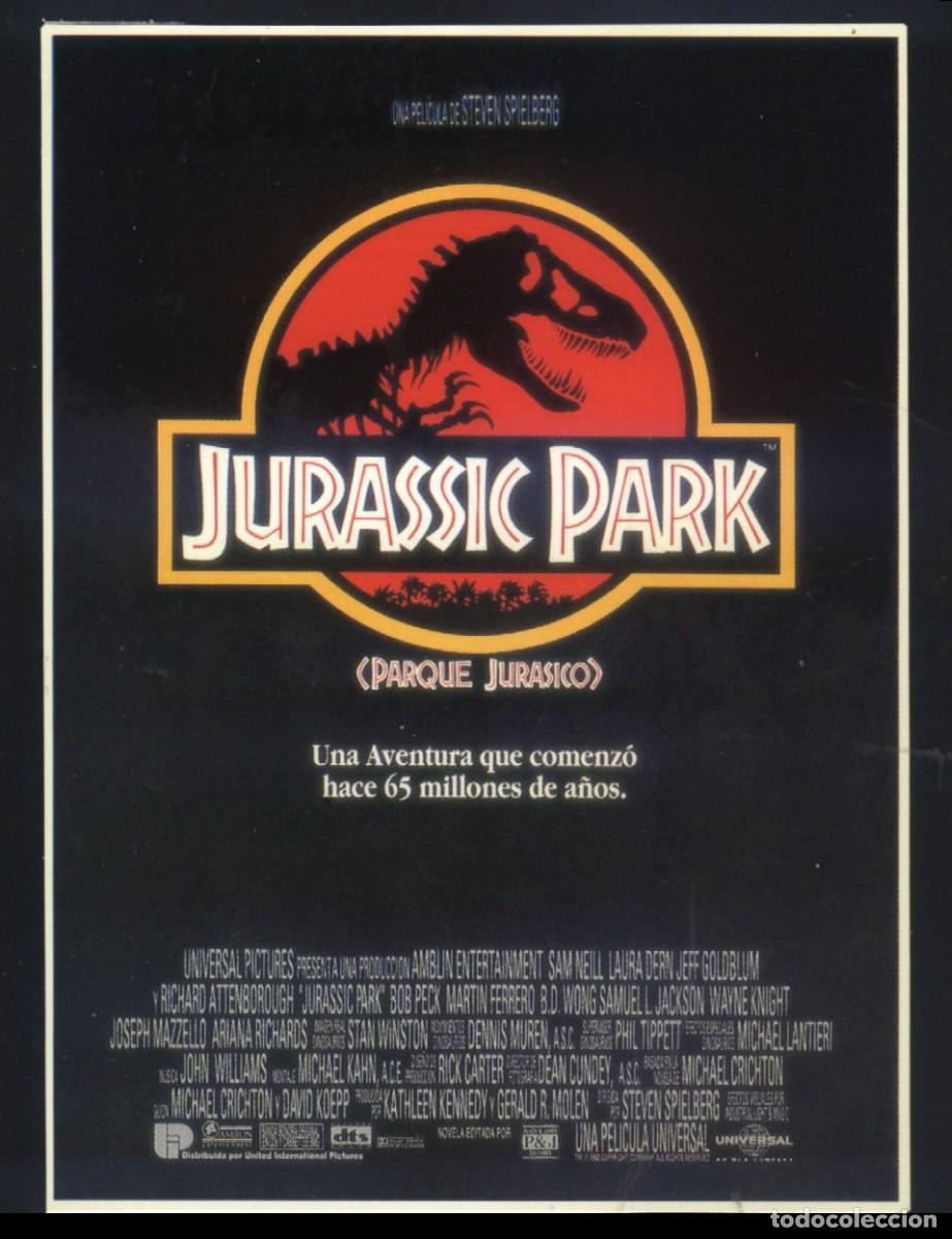 Cine: Q-11947- JURASSIC PARK (PARQUE JURASICO) (FICHA T&Eacute;CNICA) Jeff Goldblum